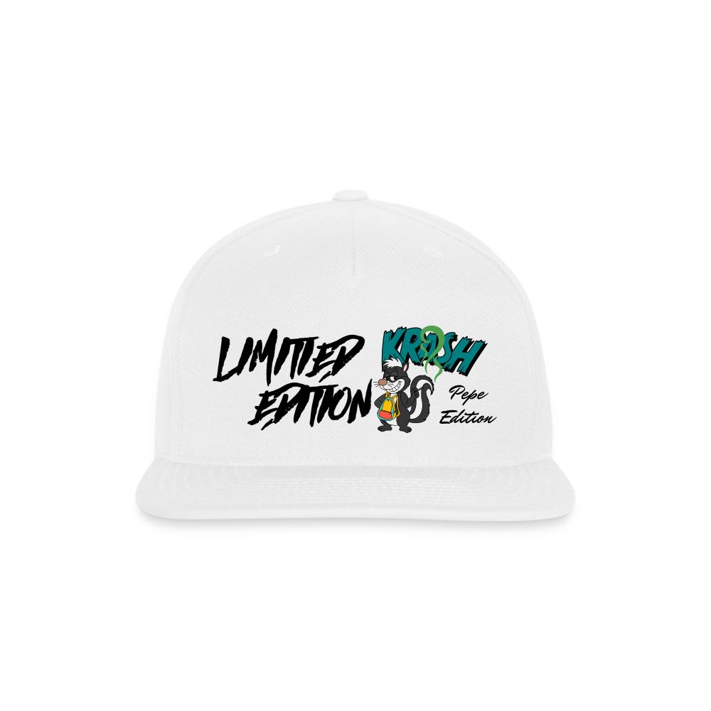 Snapback Baseball Cap - white
