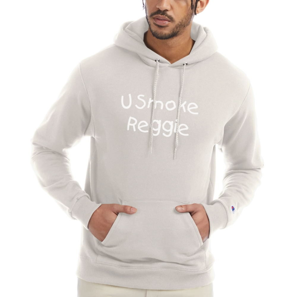 You Smoke Reggie Champion Unisex Power blend Hoodie - Sand