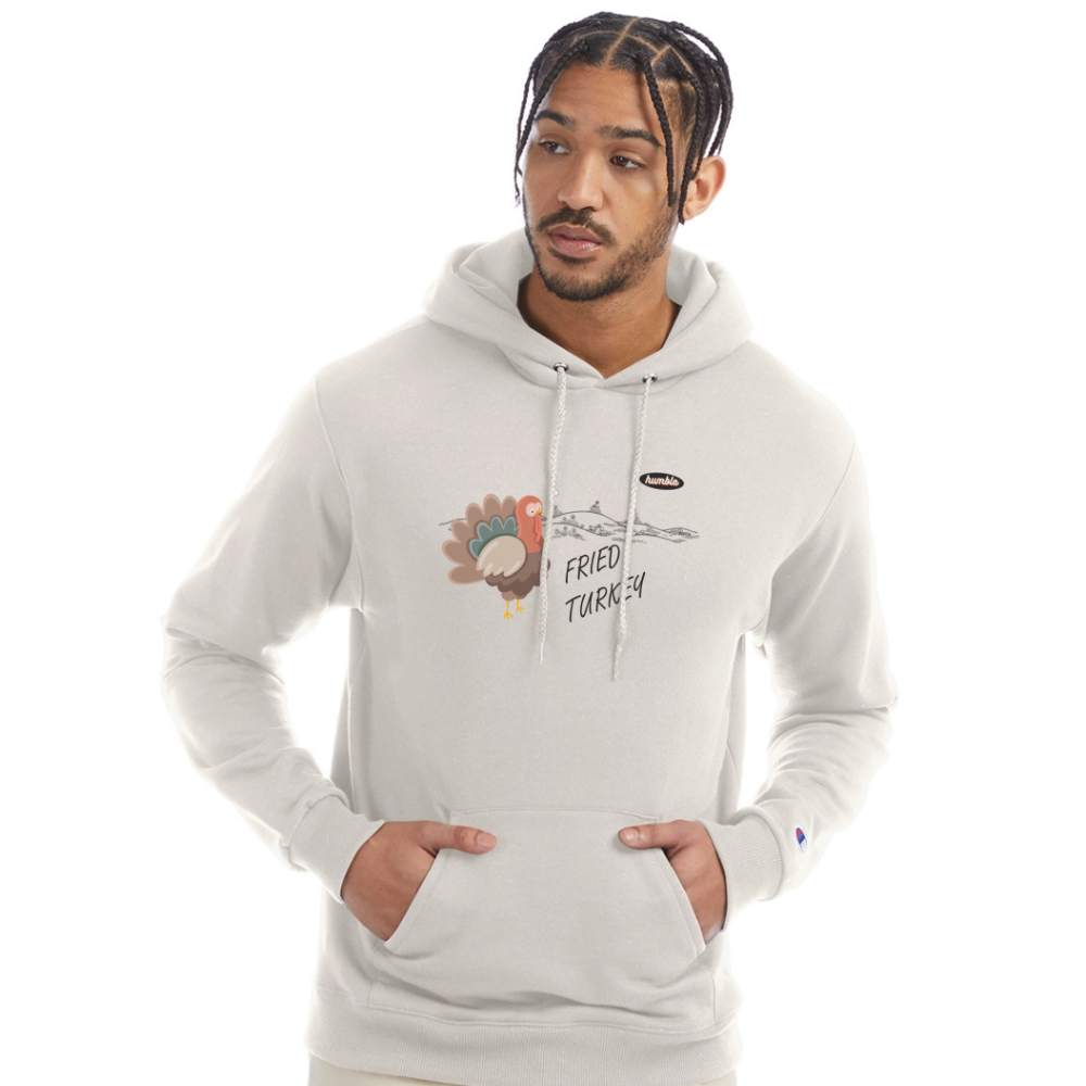 Fried Turkey Champion Unisex Power blend Hoodie Champion - Sand