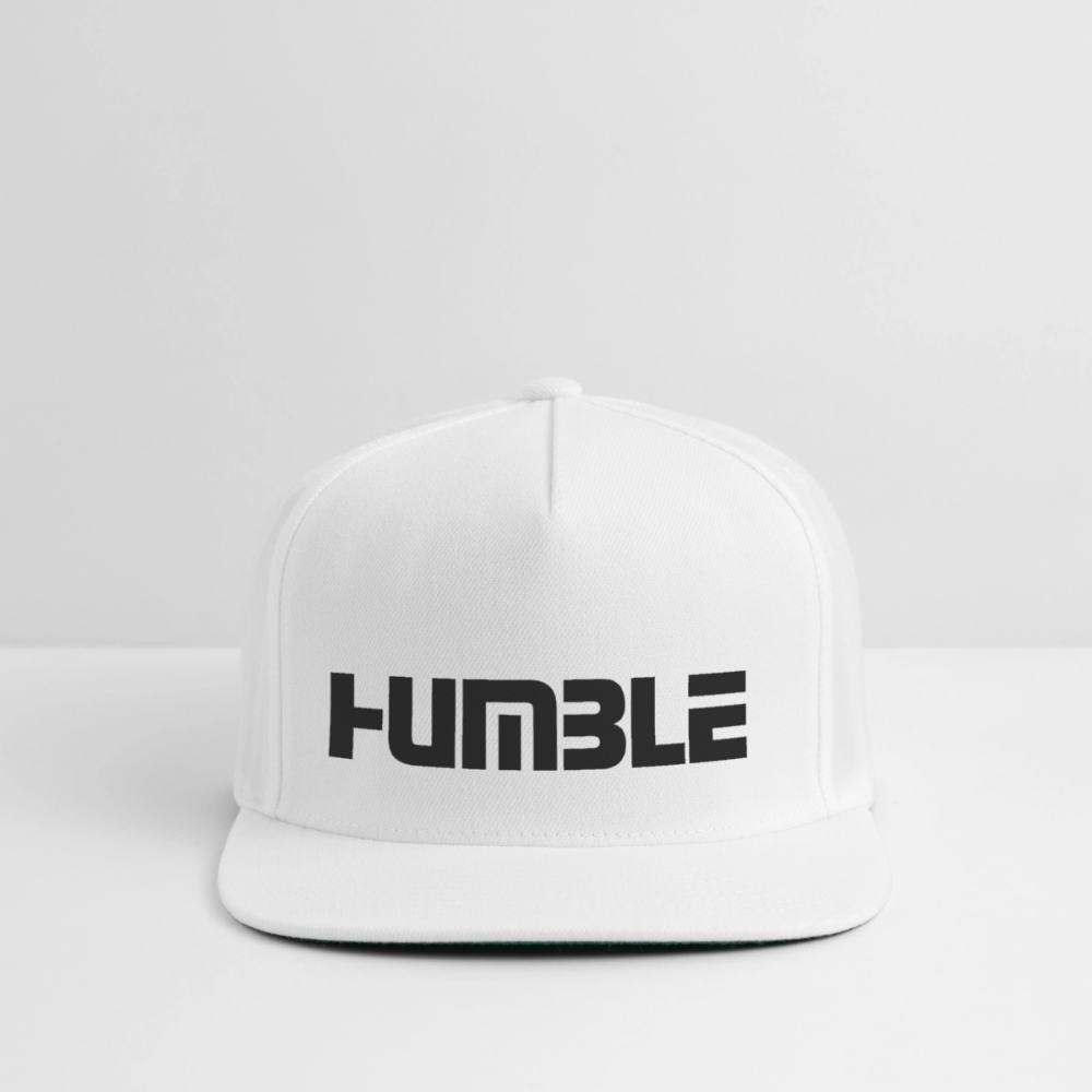 Snapback Baseball Cap - white