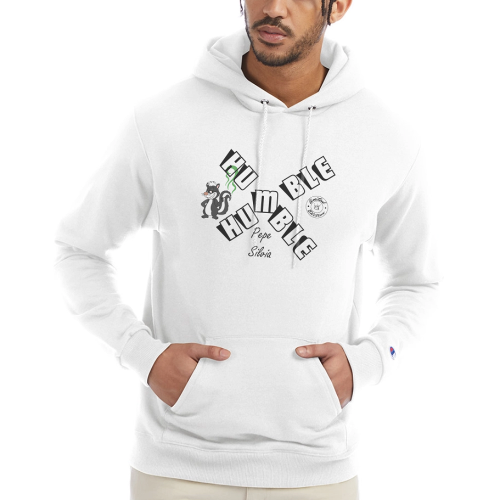 Pepe Silvia Humble Champion Unisex Power blend Hoodie - white