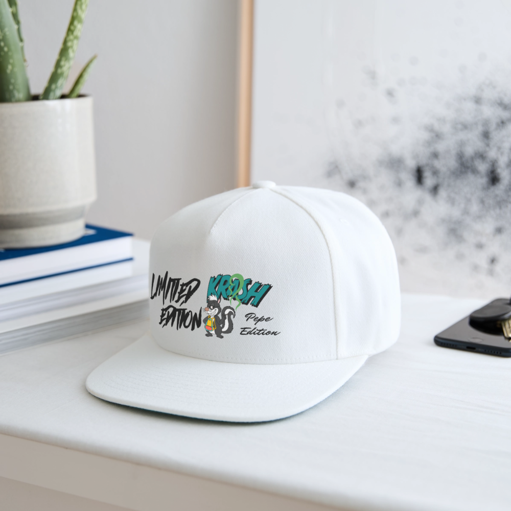 Snapback Baseball Cap - white