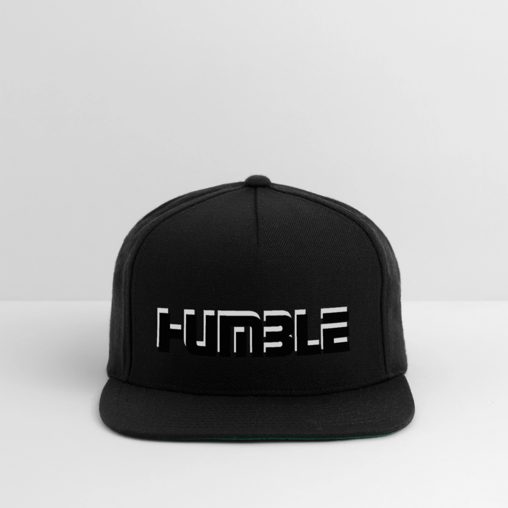 Snapback Baseball Cap - black