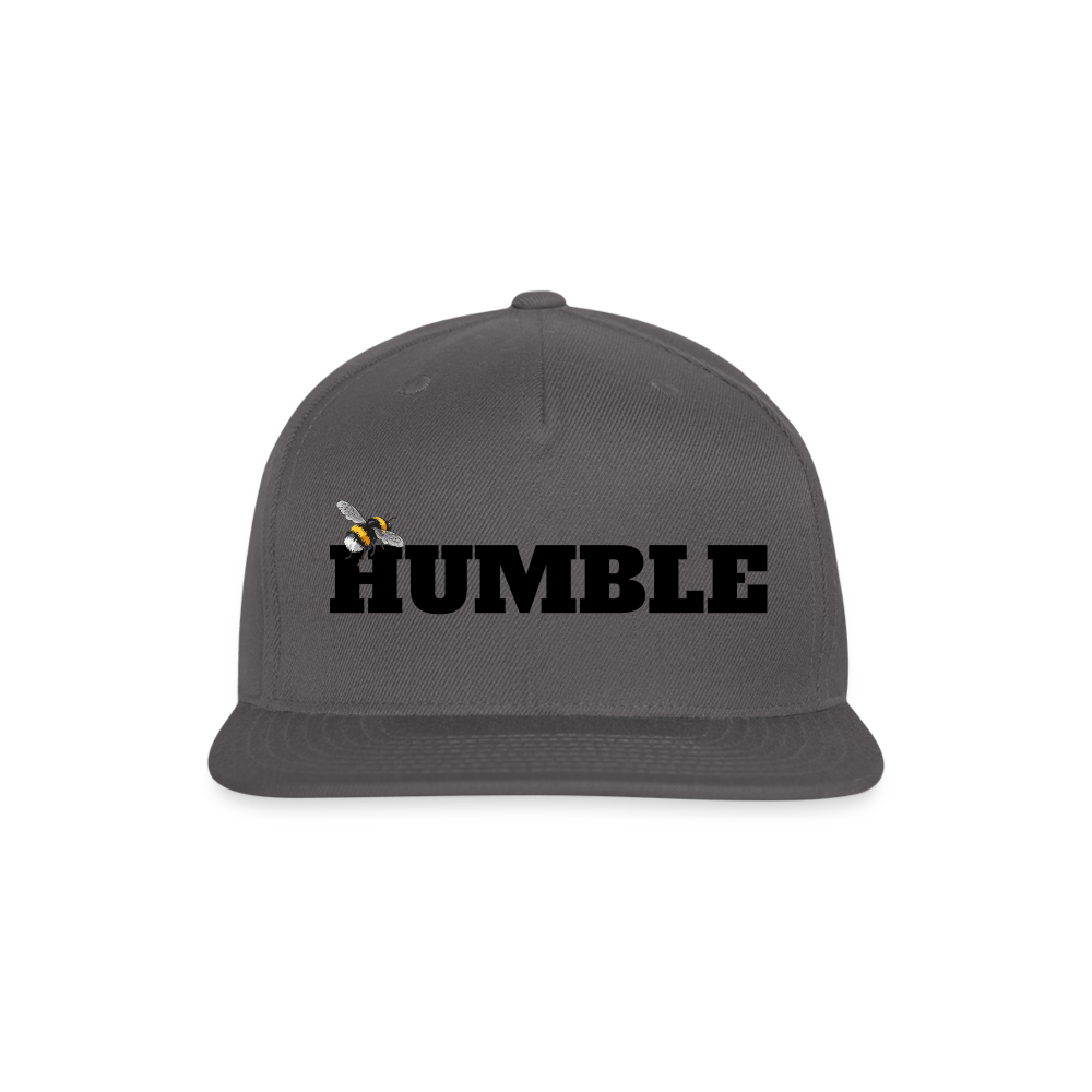 Snapback Baseball Cap - dark grey