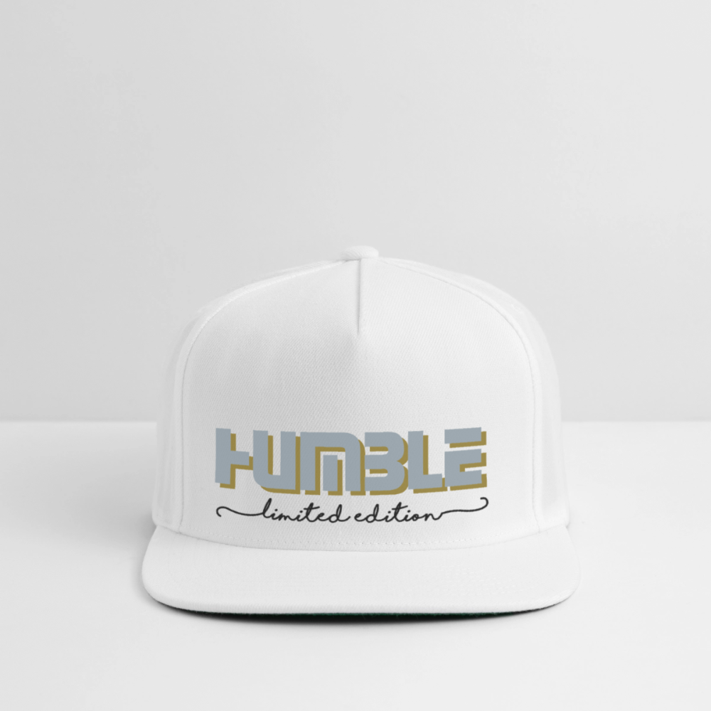 Snapback Baseball Cap - white