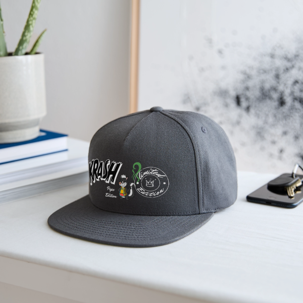 Snapback Baseball Cap - dark grey