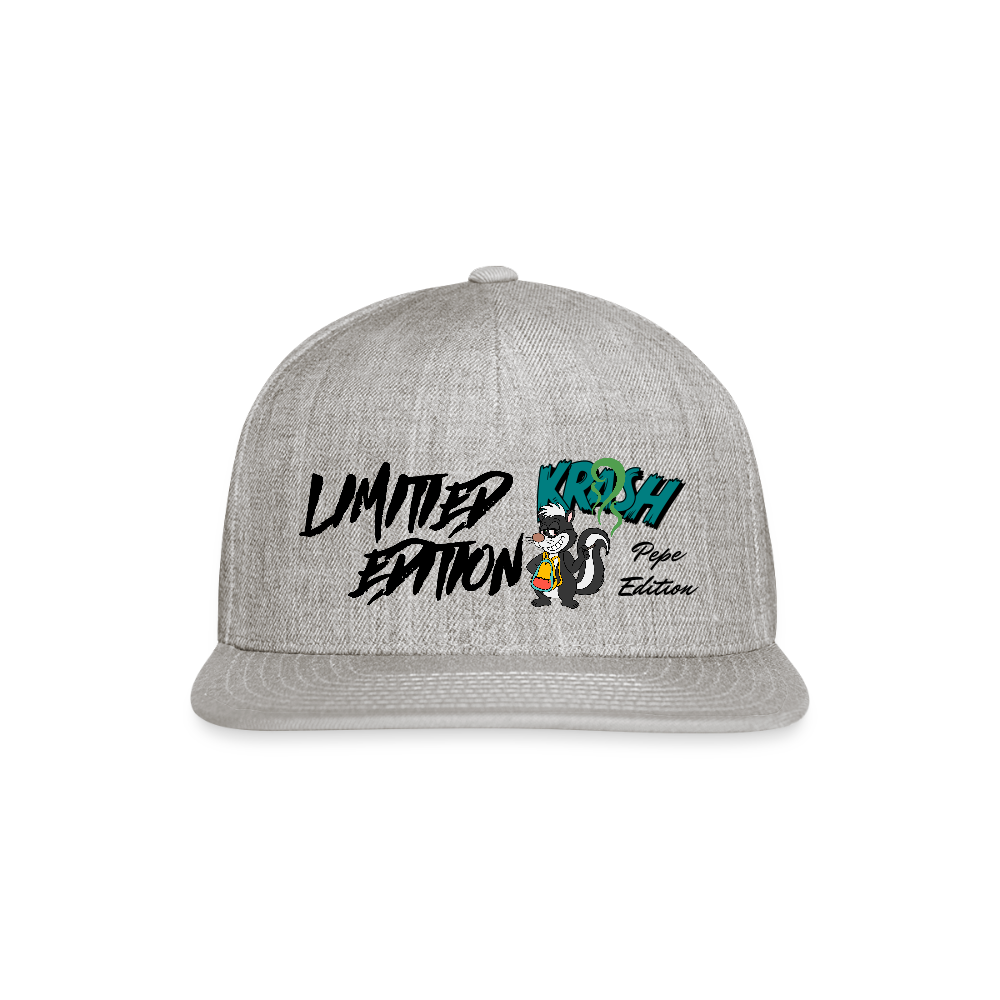 Snapback Baseball Cap - heather gray