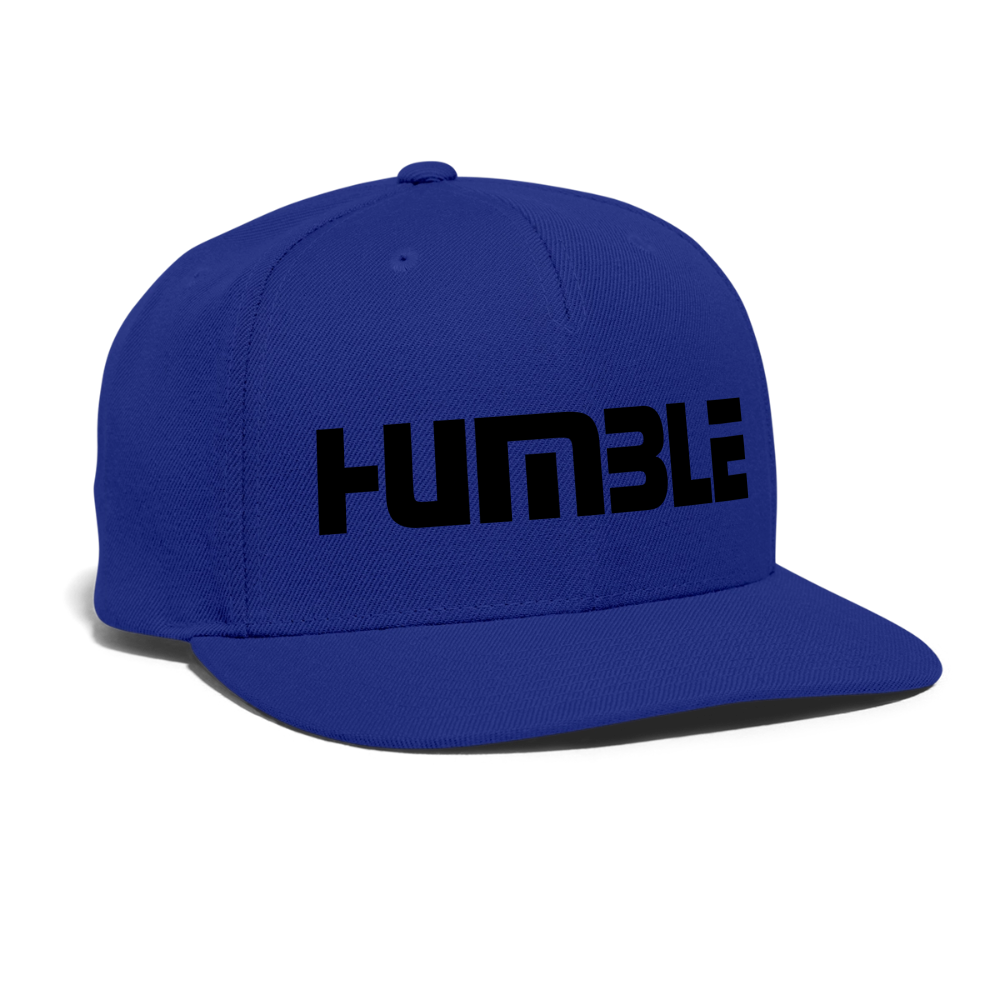 Snapback Baseball Cap - royal blue